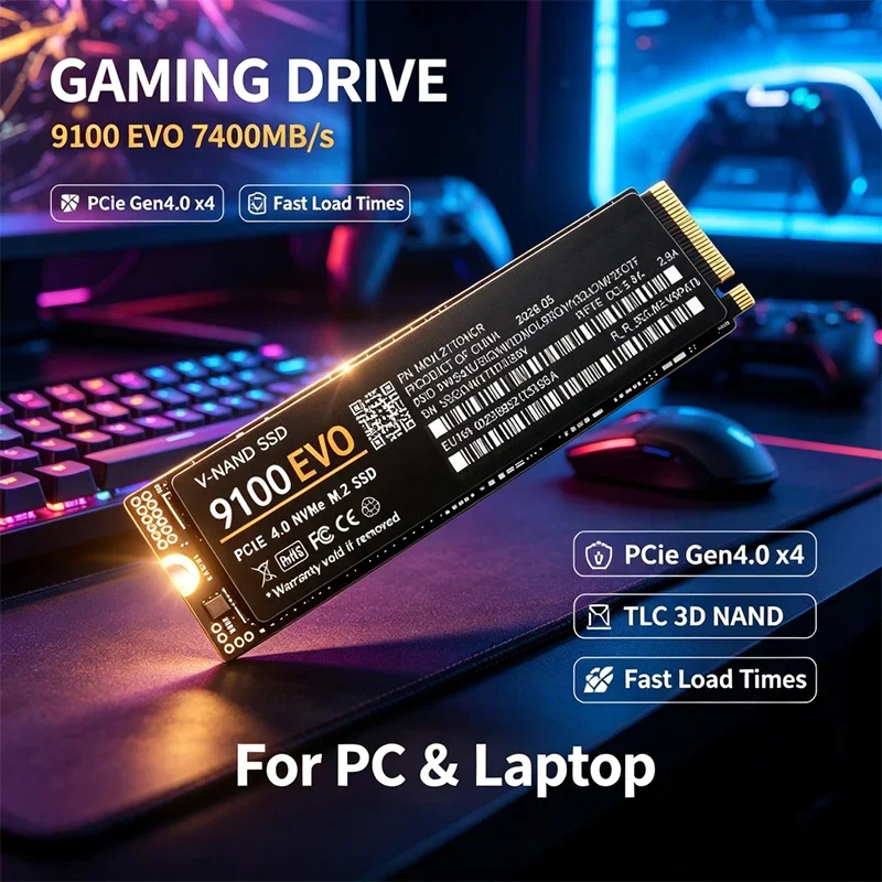 Gaming M.2 NVMe SSD 9100 EVO P - M.2 Nvme 4Tb Pcie 4.0 Ssd recension och pris