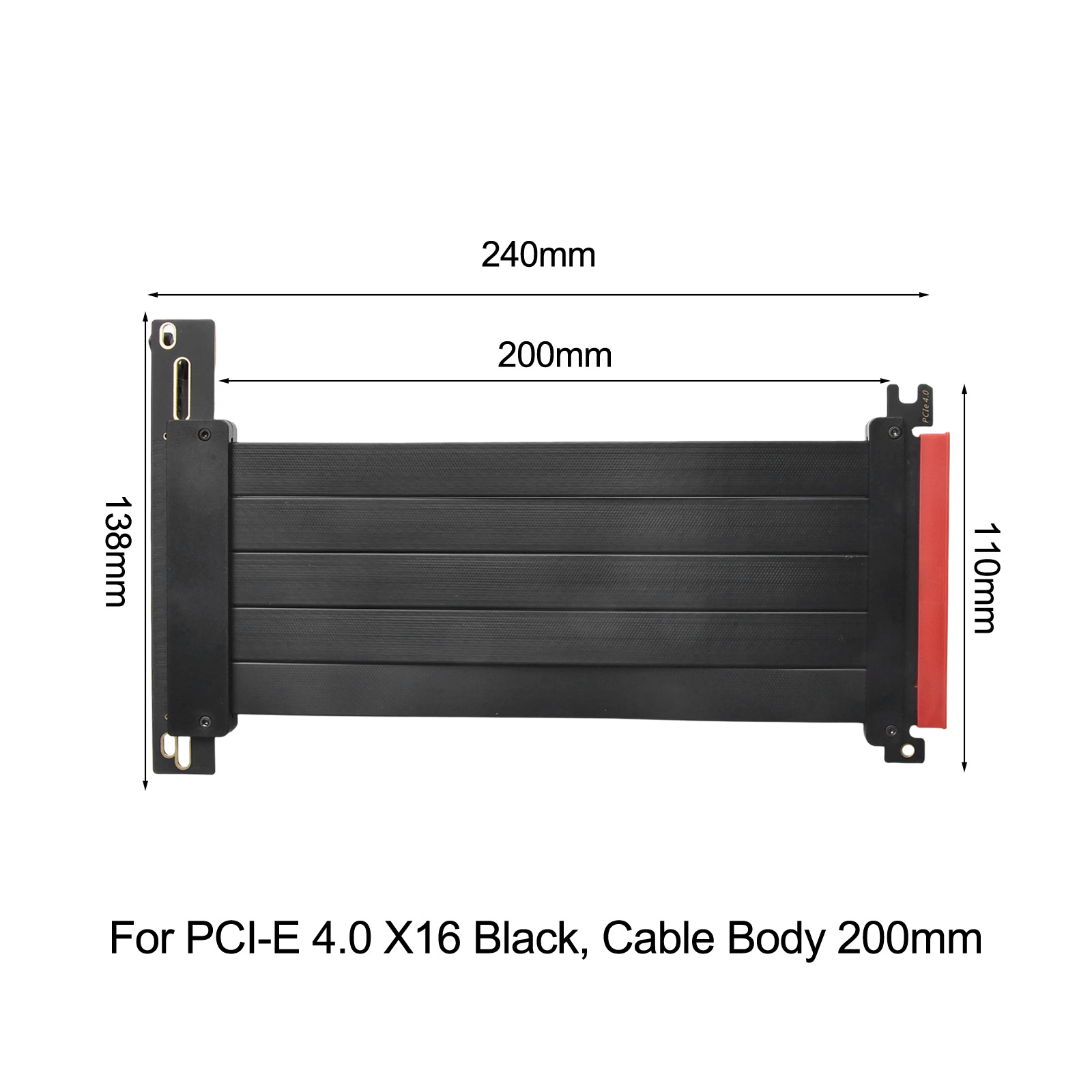 For PCIe 4.0 X16 Riser Cable 2 - Pcie 4.0 X16 Riser Cable 90 Degree recension och pris
