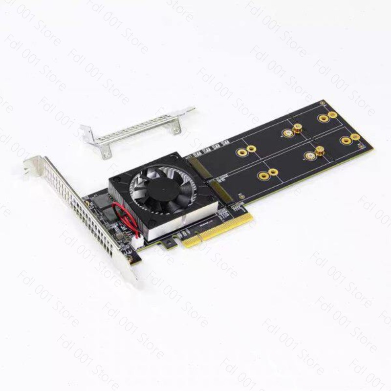 NO NEED PCIe Bifurcation PEX87 - Quad M.2 Nvme Pcie Bifurcation Card recension och pris