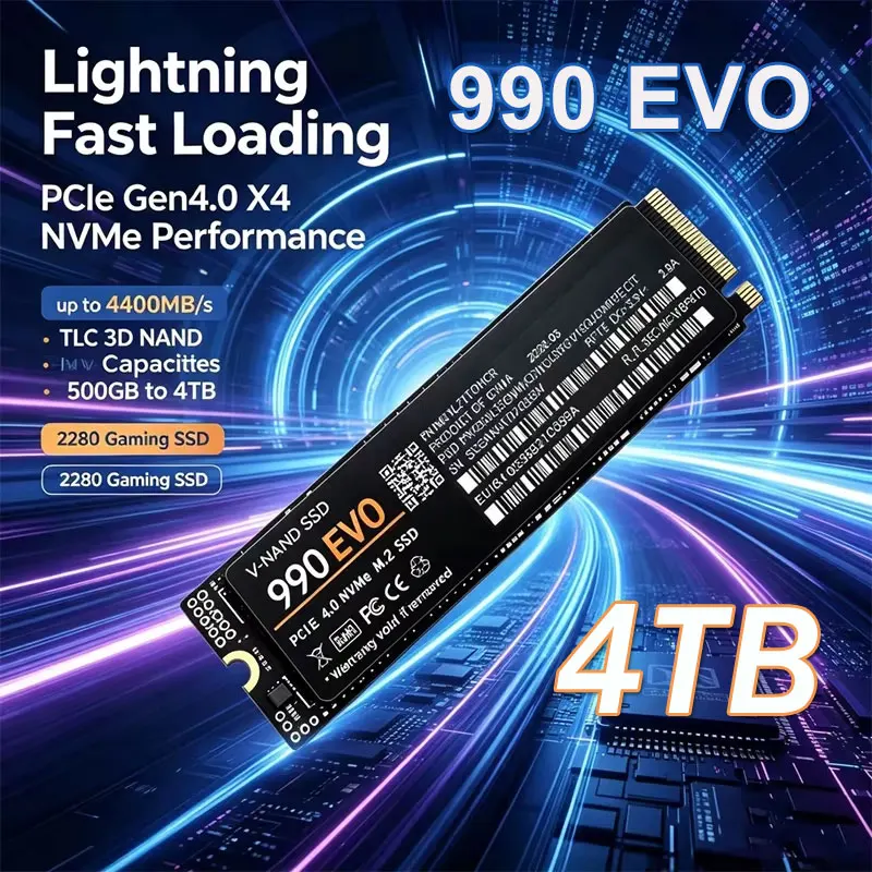 Gaming M.2 NVMe SSD 990 EVO PC - M.2 Nvme 4Tb Pcie 4.0 Ssd recension och pris