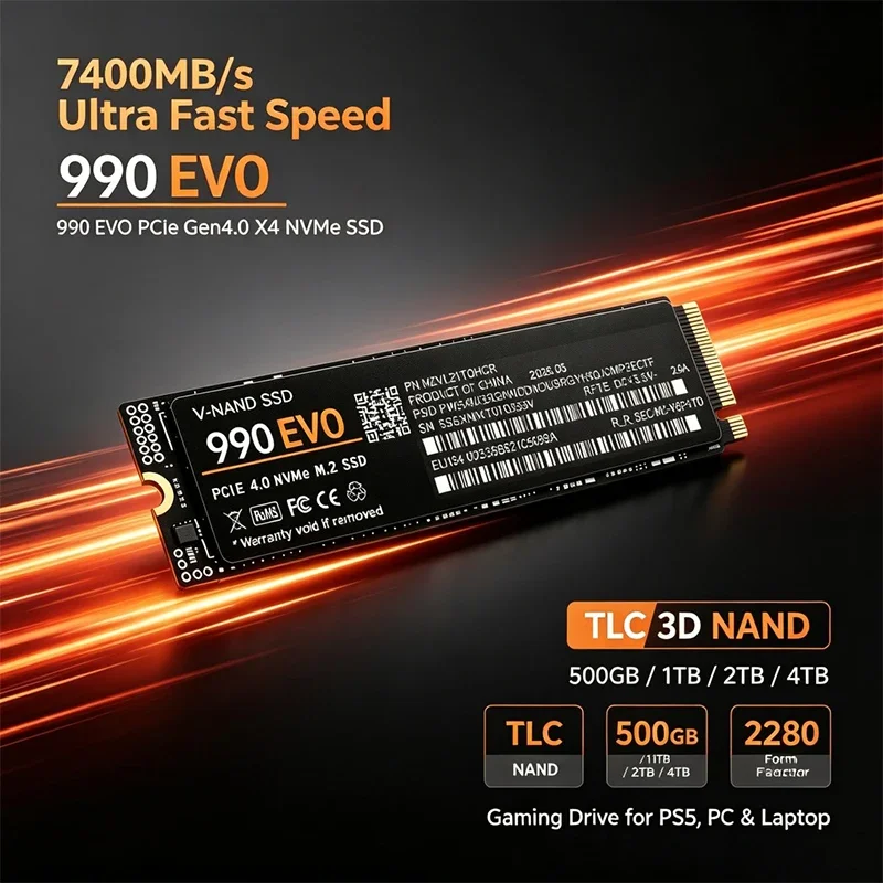 Gaming M.2 NVMe SSD 990 EVO PC - M.2 Nvme 4Tb Pcie 4.0 Ssd recension och pris