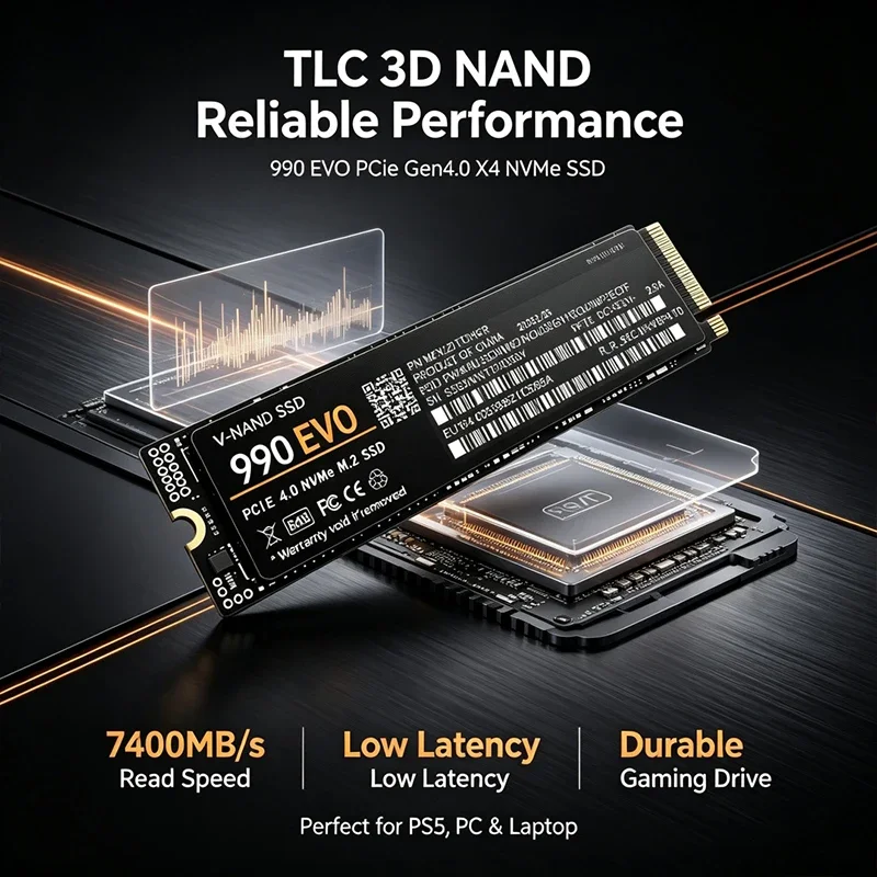 Gaming M.2 NVMe SSD 990 EVO PC - M.2 Nvme 4Tb Pcie 4.0 Ssd recension och pris