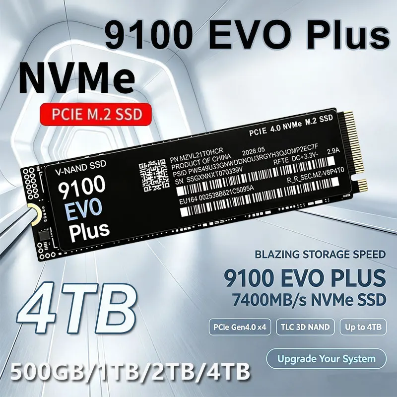 9100 EVO Plus M.2 NVMe SSD 1TB - M.2 Nvme 4Tb Pcie 4.0 Ssd recension och pris