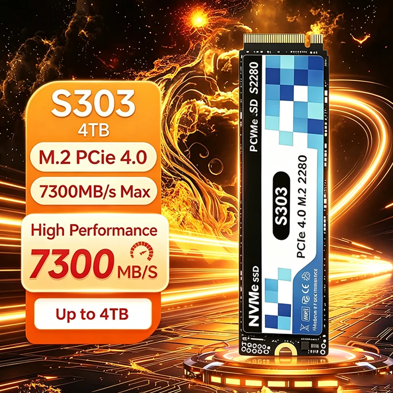 2026 New Original S303 M.2 SSD - M.2 Nvme 4Tb Pcie 4.0 Ssd recension och pris