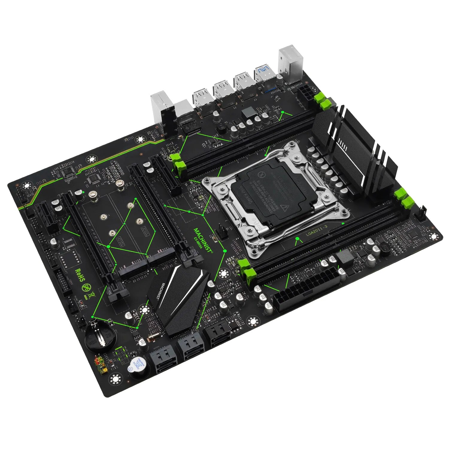 MACHINIST E5 MR9A V1.0 X99 Mot - X99 Dual Cpu Motherboard Combo recension och pris