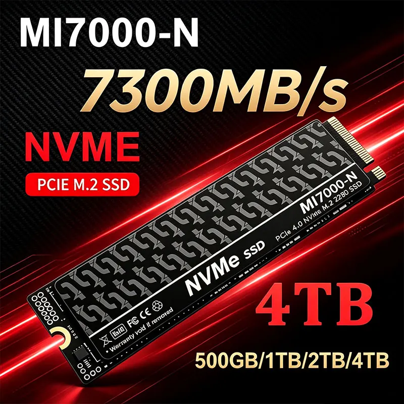 MI7000-N 7300MB/s SSD 1TB 2TB  - M.2 Nvme 4Tb Pcie 4.0 Ssd recension och pris