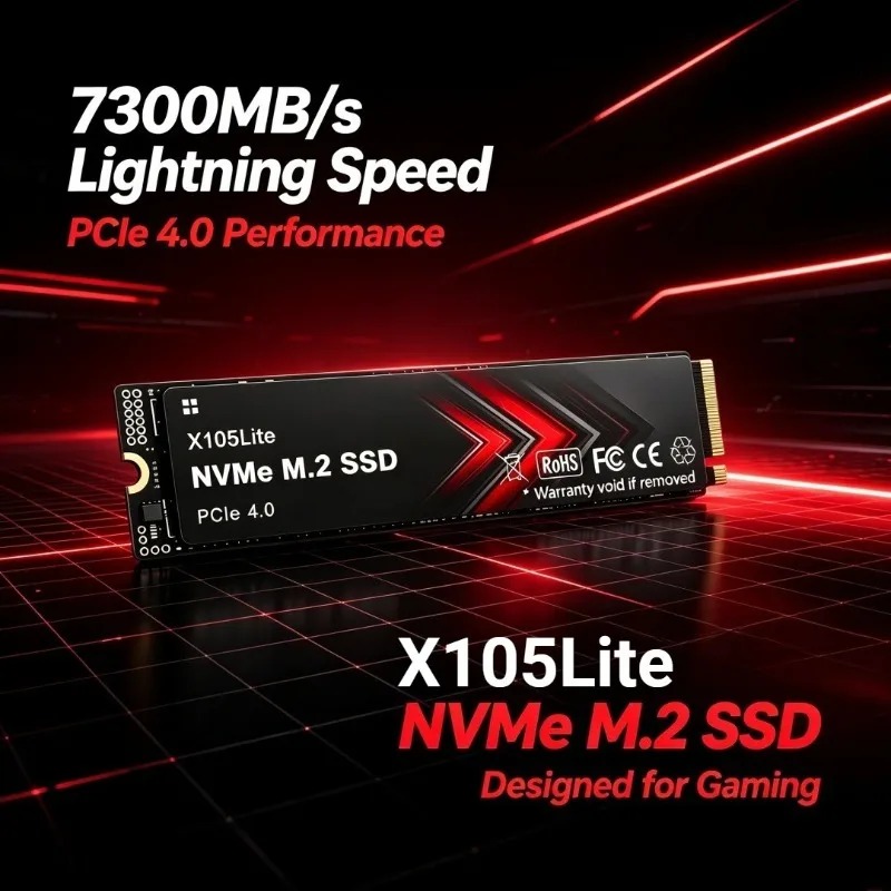 X105Lite M.2 NVMe SSD PCIe 4.0 - M.2 Nvme 4Tb Pcie 4.0 Ssd recension och pris