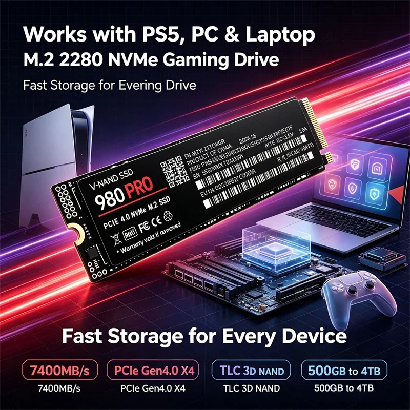 Gaming M.2 NVMe SSD 980 PRO PC - M.2 Nvme 4Tb Pcie 4.0 Ssd recension och pris