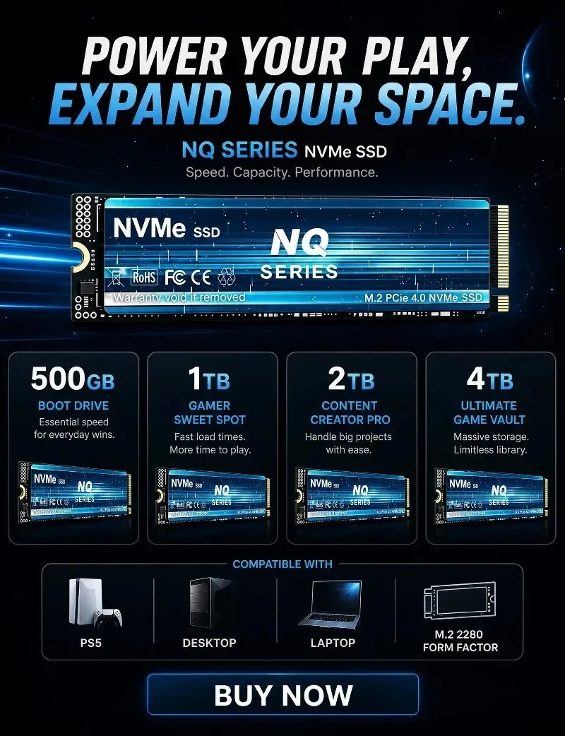 NQ 2TB 4TB PCIe 4.0 NVMe M.2 S - M.2 Nvme 4Tb Pcie 4.0 Ssd recension och pris