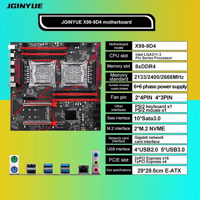 X99 Dual Motherboard CPU LGA 2 - X99 Dual Cpu Motherboard Combo recension och pris